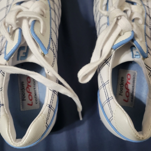 Footjoy Shoes Mens 5 M LoPro Spikes Golf Sneakers 97214 White Leather Lace Up - Picture 7 of 8